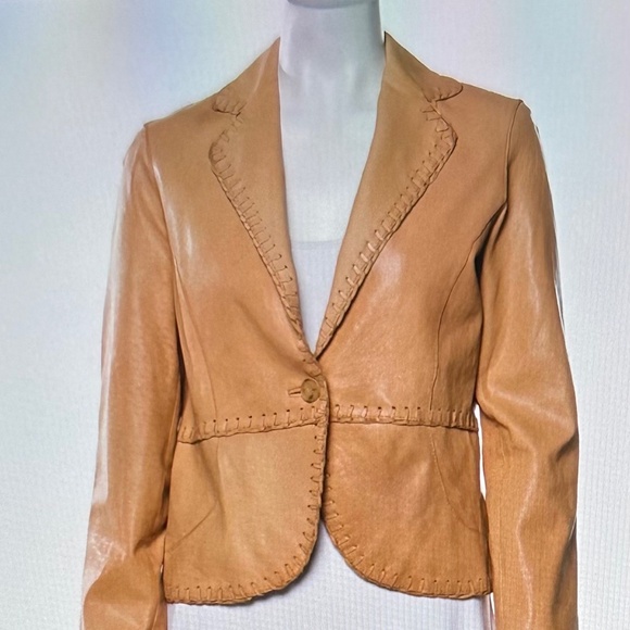 VTG Andrew Marc Genuine Leather Jacket/Blazer  Size XS - Picture 1 of 14